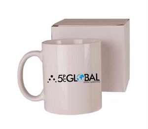 11 oz. White Ceramic Coffee Mug